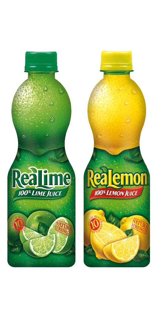 ReaLemon and ReaLime front packaging showing bottles and clear labels for easy use
