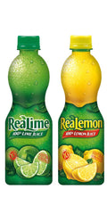 ReaLemon and ReaLime front packaging showing bottles and clear labels for easy use