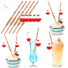 Reallnaive front packaging showing 24 fishing toppers and party-ready design