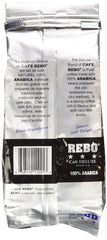 Rebo Deluxe Dark Roast close-up of beans, glossy surface highlighting rich roast aroma