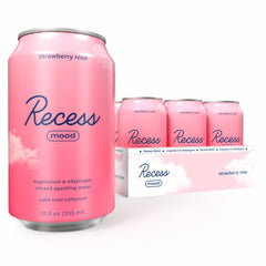 Recess front packaging showing 12-pack with calming branding and easy storage benefit
