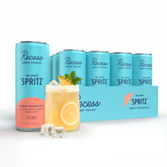 Recess front can showing label and refreshing look, ideal for mocktail moments
