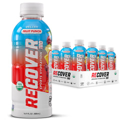 RECOV3R 180 front packaging showing bottle and organic label for quick identification and trust