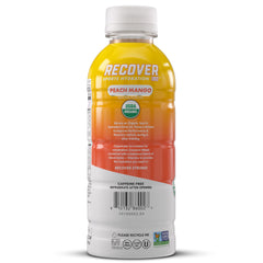 RECOV3R 180 label close-up highlighting ingredients list and USDA Organic certification benefits