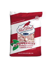 Red Bird front of bag showing brand and 46 oz size, clear bulk option