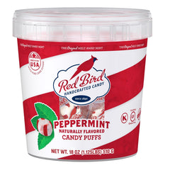 Red Bird front packaging tub showing brand and size for easy identification