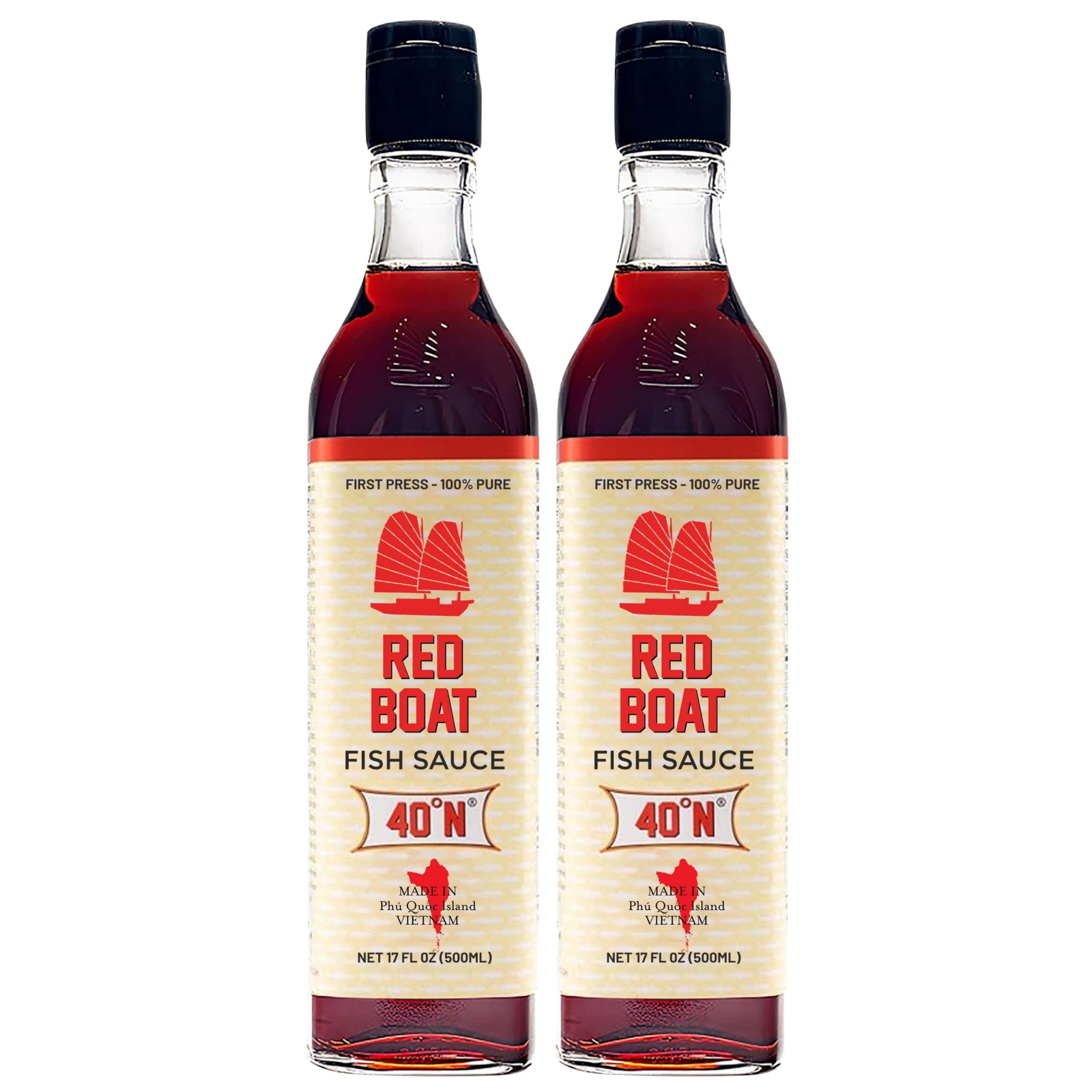 Red Boat front bottle showing clean label and premium packaging benefit