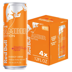 Red Bull Amber Edition front packaging showing flavor and refreshing benefit