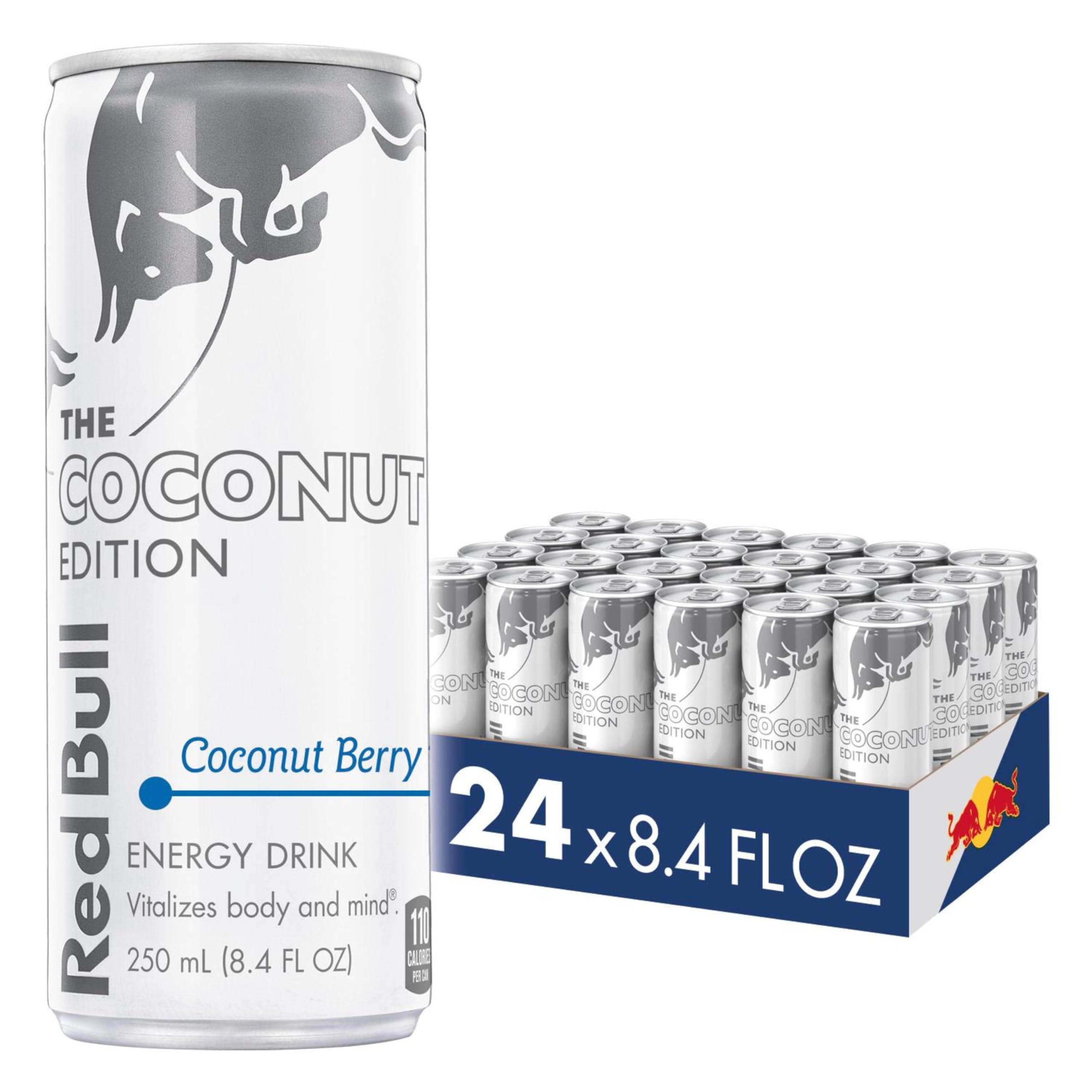 Red Bull Coconut Edition front packaging showing can and flavor benefit