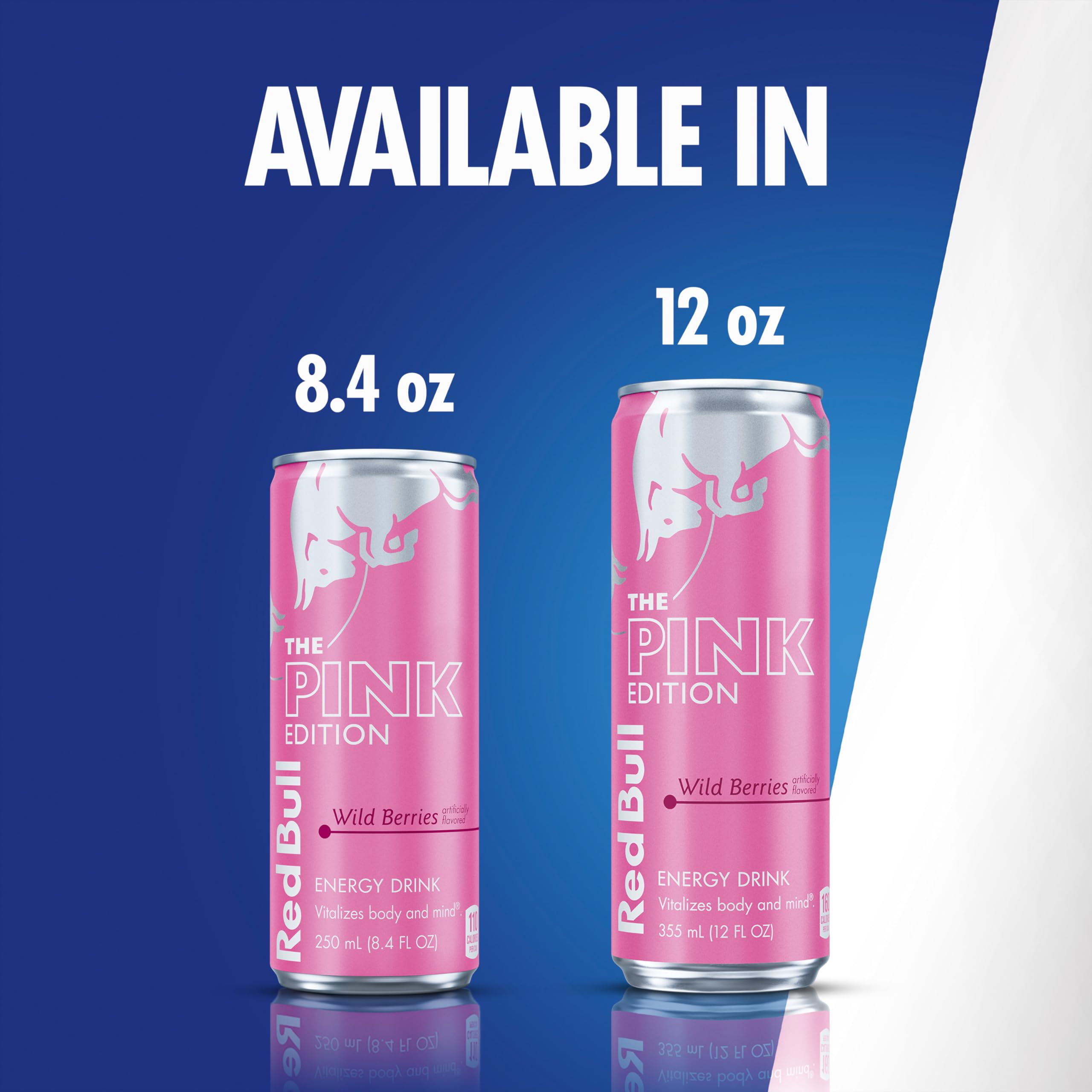 Red Bull Pink Edition dozen cans displayed for size comparison and stock planning