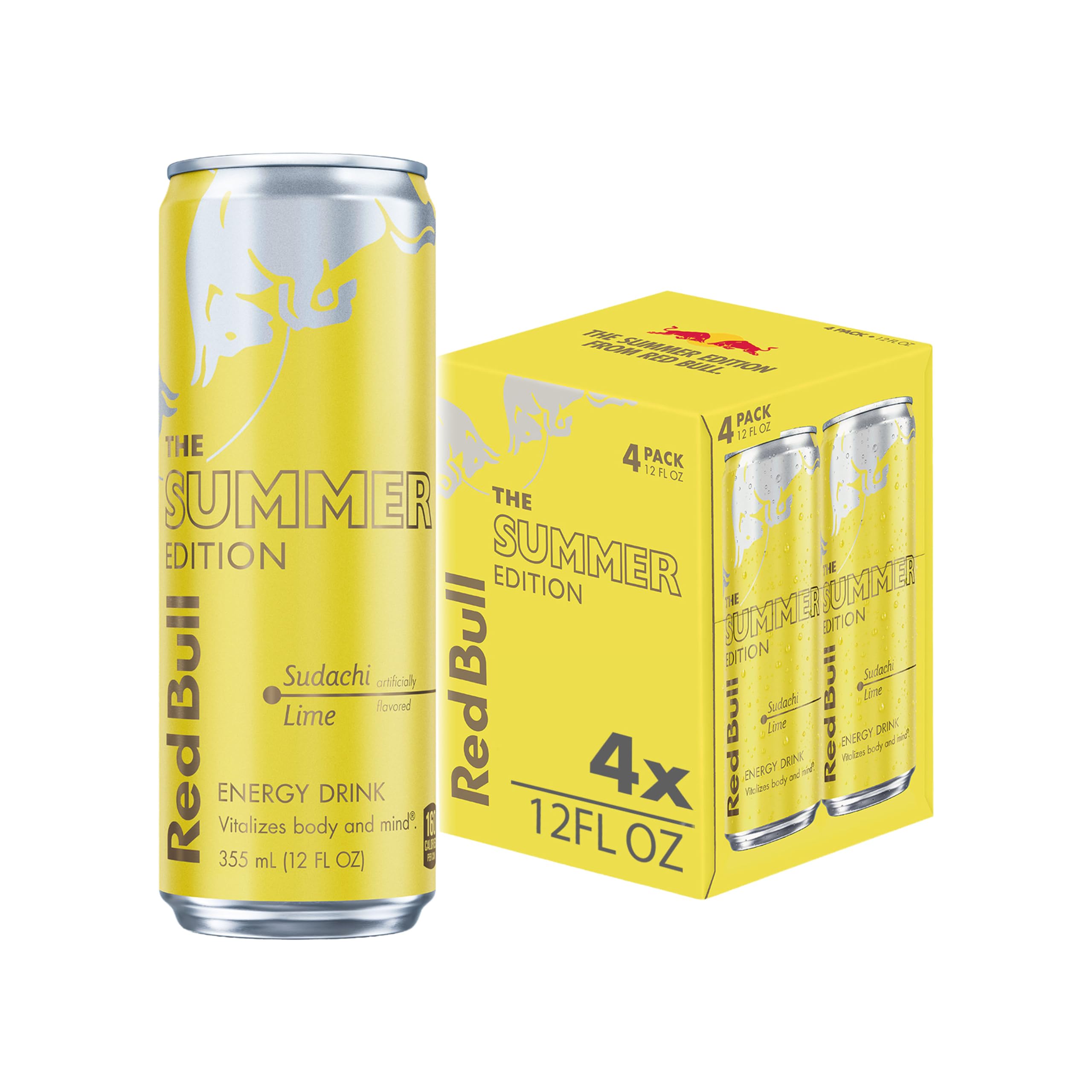 Red Bull Sudachi Lime front can showing bright citrus design and easy refreshment