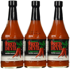 Red Devil front packaging showing three 12 oz bottles and a clear label benefit
