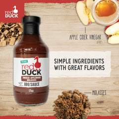 Red Duck close-up label highlighting ingredients and clean-label benefit