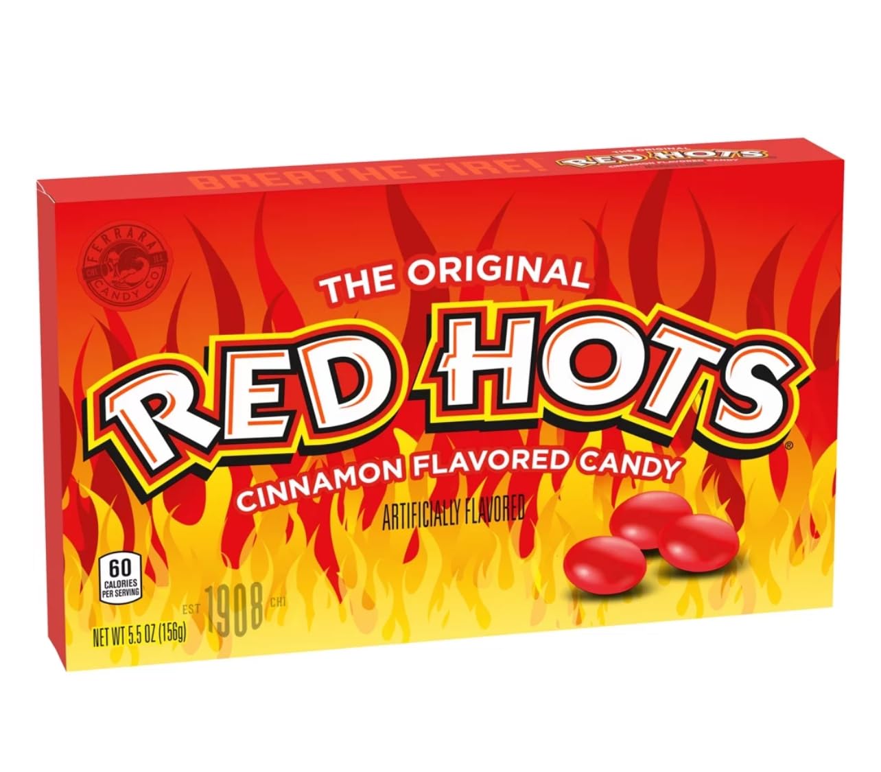 Bowl of Red Hot candies in a kitchen setting offering party-sharing benefit