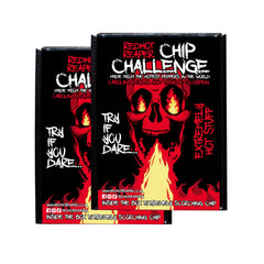 Red Hot Reaper front packaging showing bold branding and heat warning, encourages safe challenge