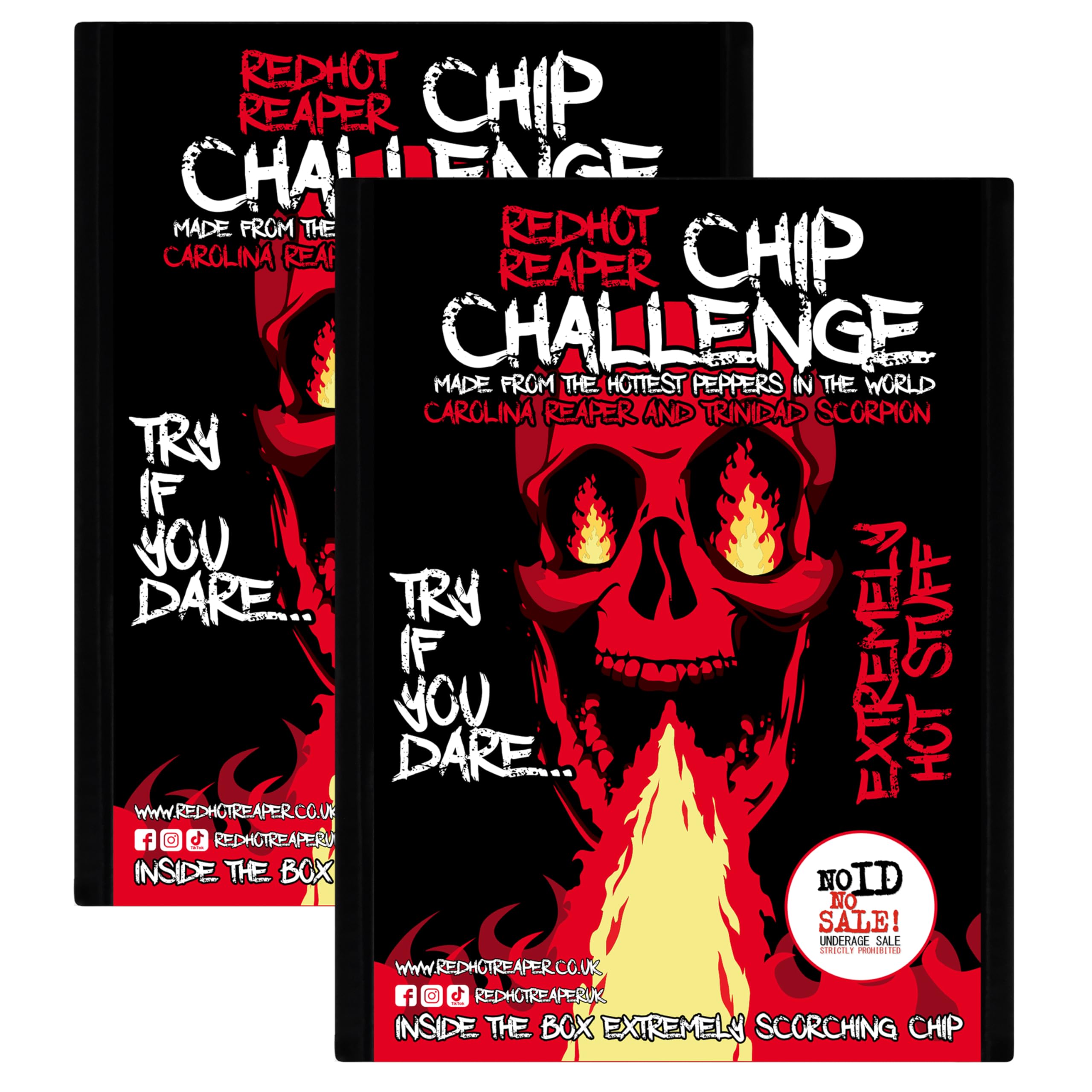 Red Hot Reaper front packaging showing bold branding and challenge appeal