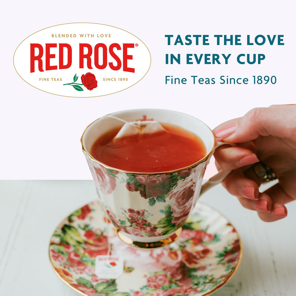 Red Rose tea in a breakfast setting illustrating easy dessert swap convenience