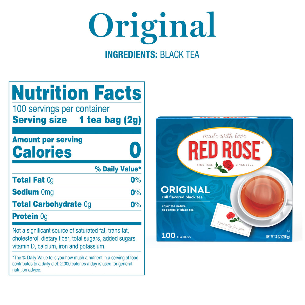 Red Rose four-box pack size comparison illustrating bulk value and pantry readiness