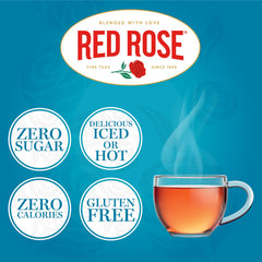 Opened Red Rose pod seal detail, brand preserves freshness and aroma