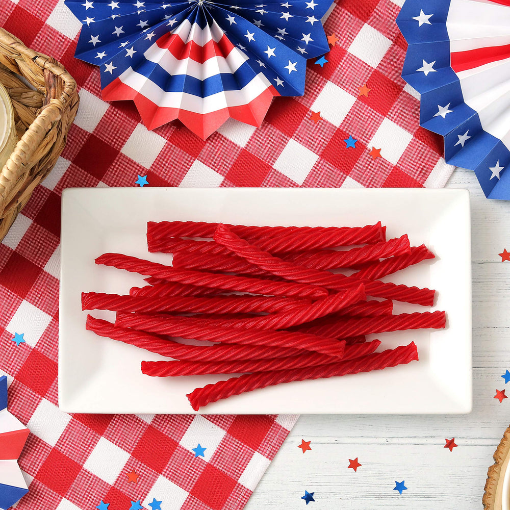 Red Vines served in a bowl at a party showing brand and crowd-pleasing snack