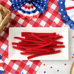 Red Vines served in a bowl at a party showing brand and crowd-pleasing snack
