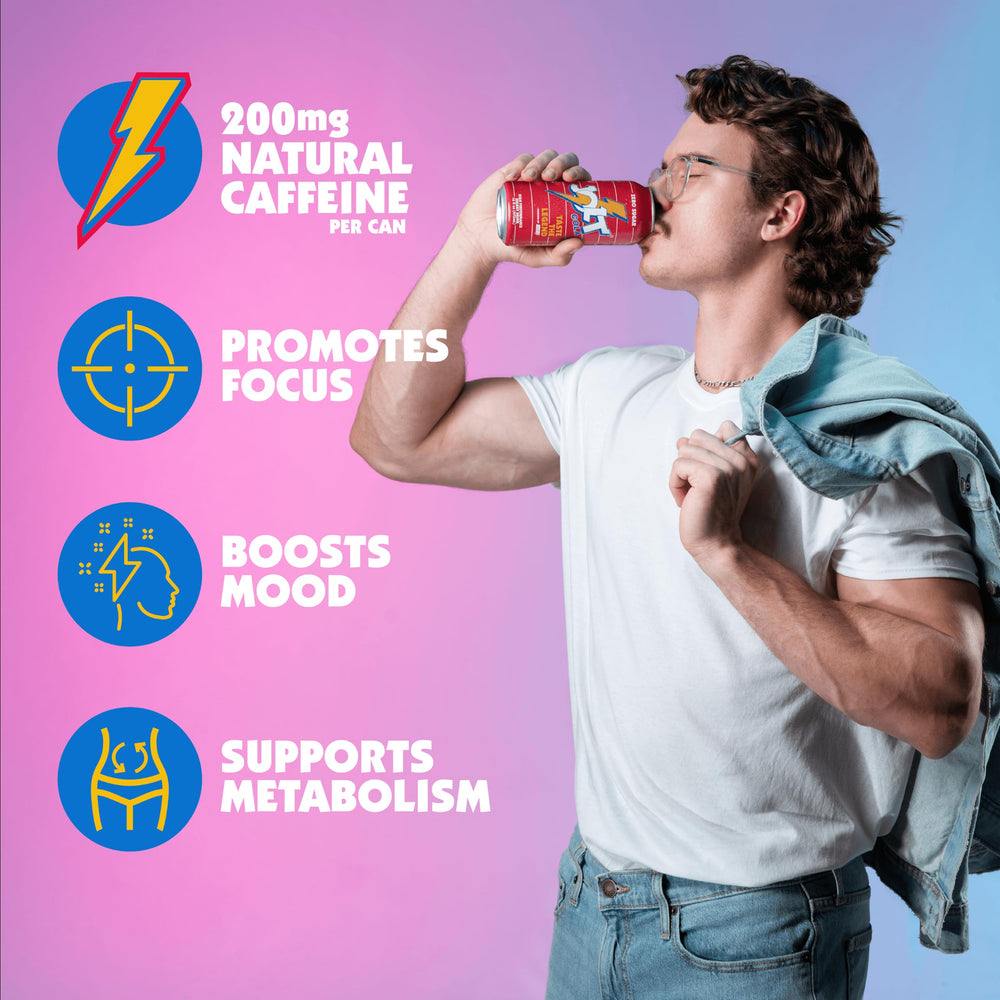 REDCON1 JOLT Cola close-up of carbonation and color for crisp taste benefit