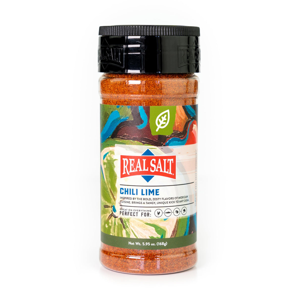 Redmond front packaging showing chili lime seasoning for bold flavor