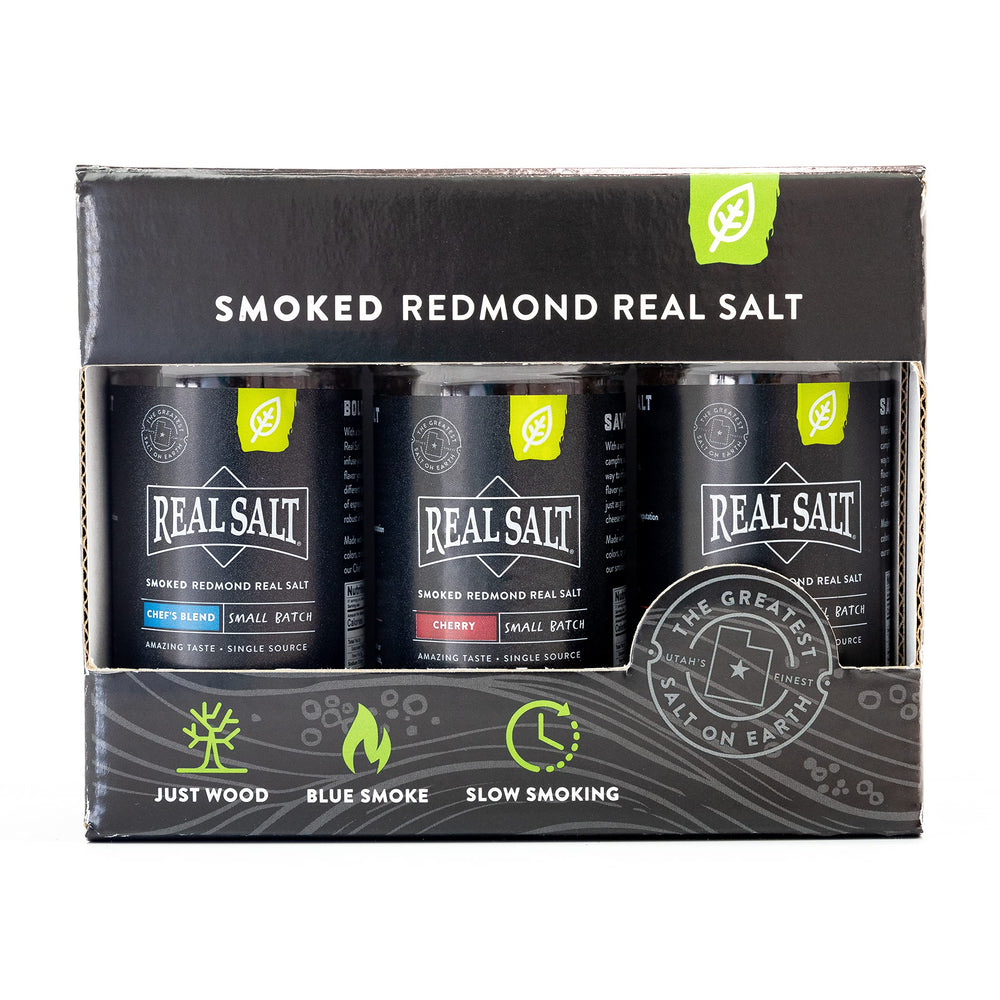 REDMOND front packaging trio showing gift-ready presentation and quality