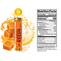 Reed's roll in hand demonstrating size and convenient portioning for on-the-go