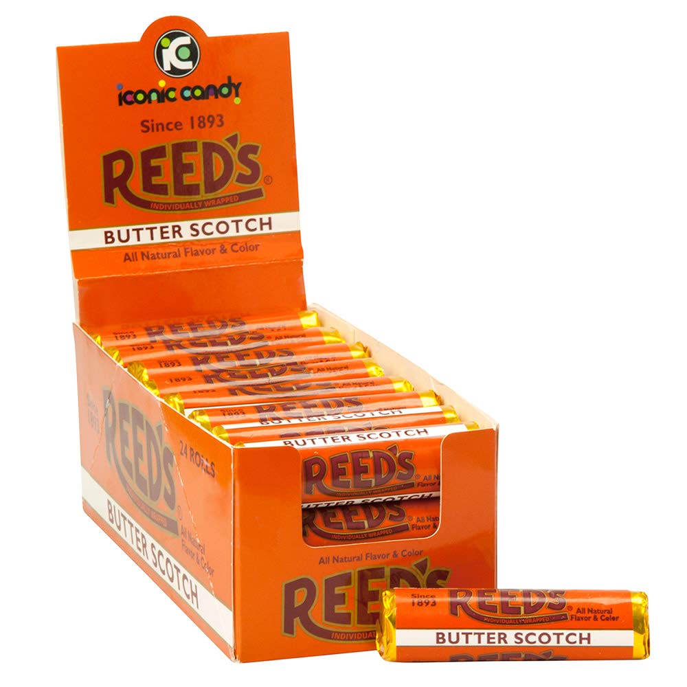 Reed's front packaging box showing brand and 24-count convenience