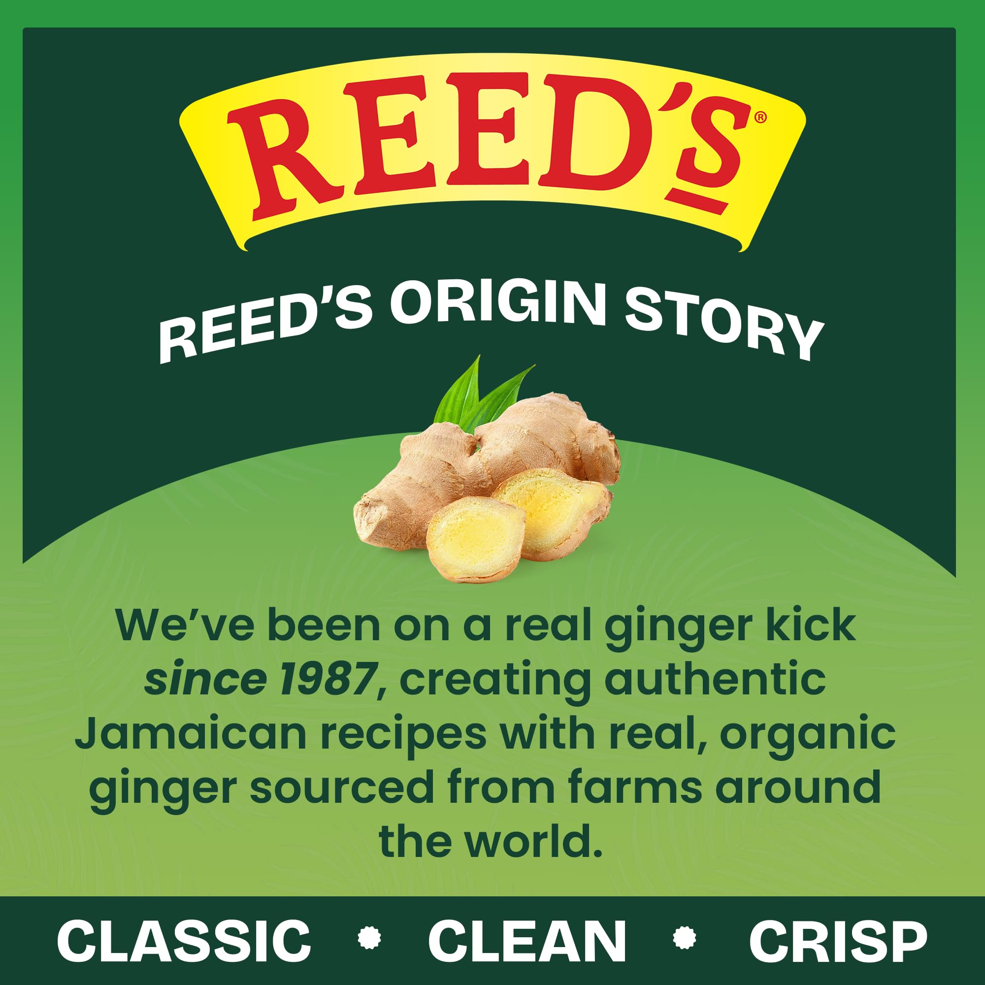 24-pack of Reed's in a pantry showing bulk storage convenience and ready-to-serve supply