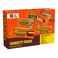 Reese's Big Cup caramel open to show caramel ribbon and richer peanut butter bite