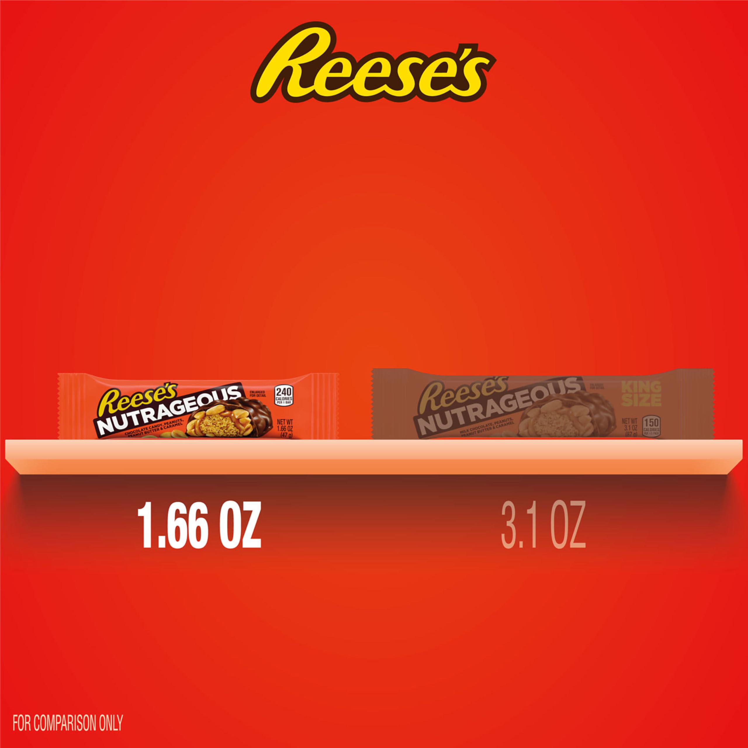 Reese's close-up cross section showing peanut butter, caramel and peanuts