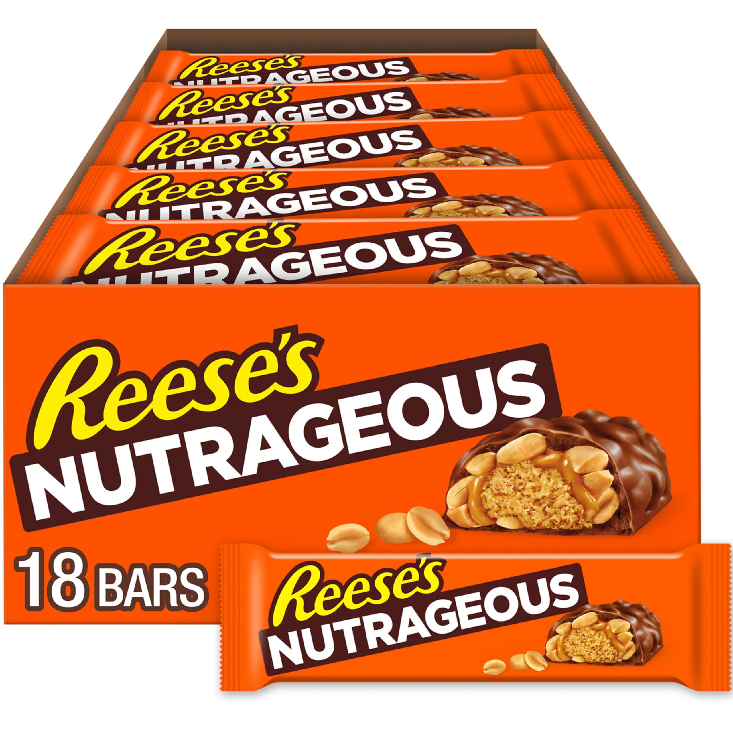 Reese's front box showing 18-count bulk packaging and brand appeal