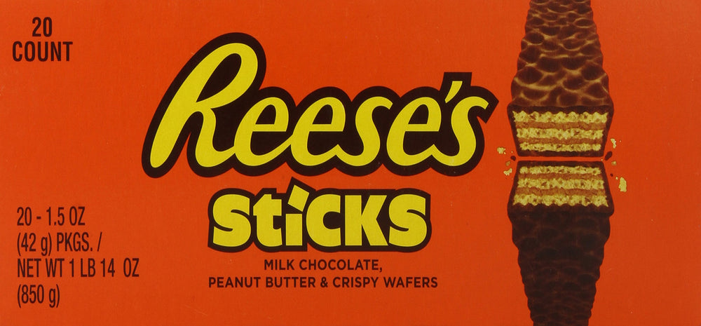 Reese's pack size arranged with 20 bars showing value and sharing suitability