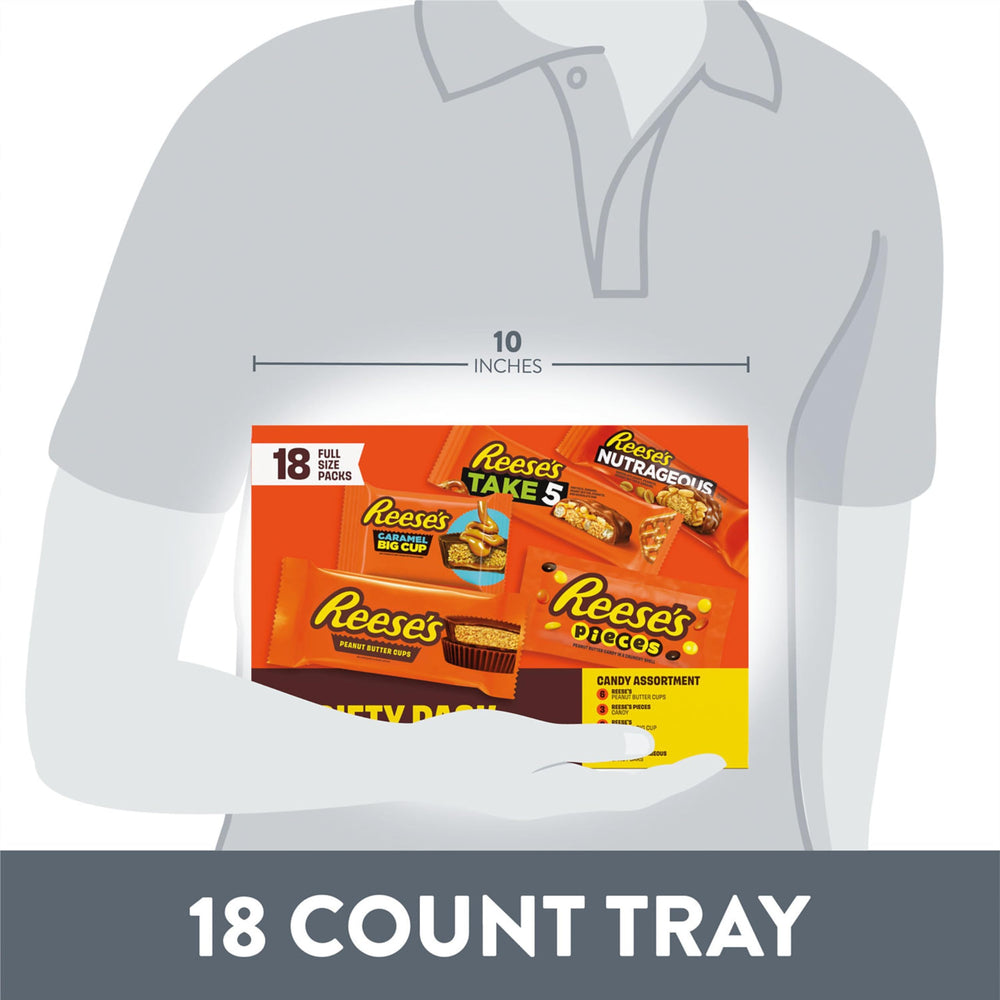 Reese's TAKE5 bar cross-section displaying layers for crunchy, salty-sweet contrast