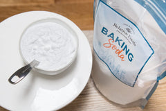 Relative Foods used for cleaning showing paste on sink removing stains