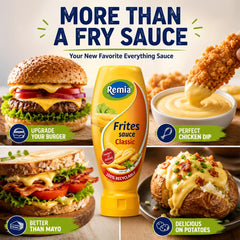 Remia label closeup displaying ingredients and expiry information for informed choices