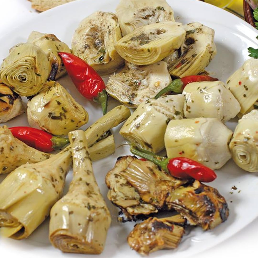 Renna artichokes layered in sandwich providing moist savory boost