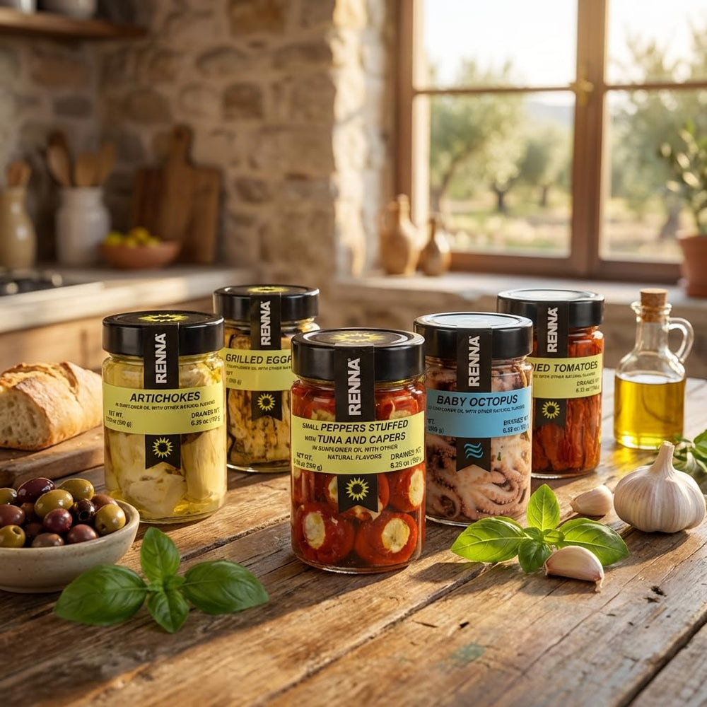 Renna ingredient label close-up showing non-GMO and gluten free claims