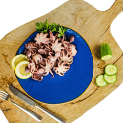 Renna baby octopus on crostini for quick appetizer inspiration