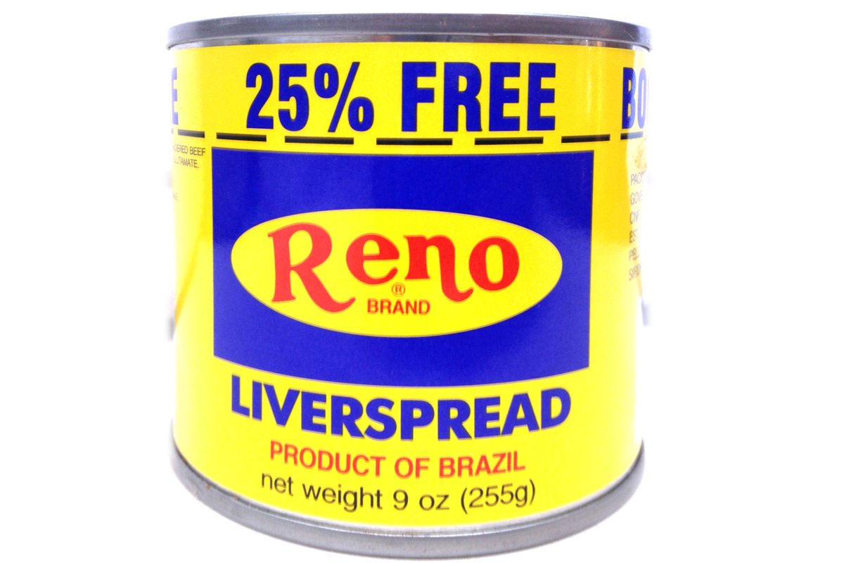 Reno Brand front can view showing label and ready-to-use spread