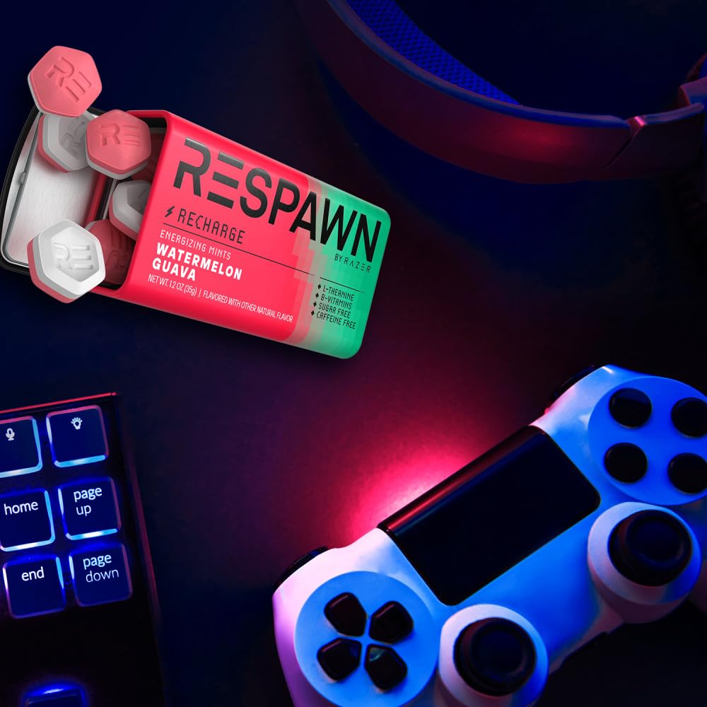 RESPAWN pouch on desk in office setting showing quick-refresh convenience benefit
