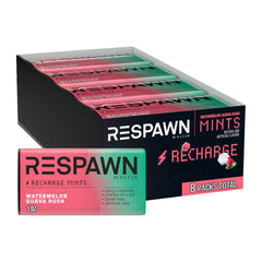 RESPAWN front packaging showing watermelon guava flavor and compact pouch benefit