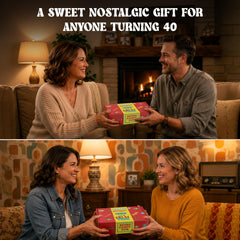 RETRO CANDY YUM in hands shows scale and giftable size for recipients