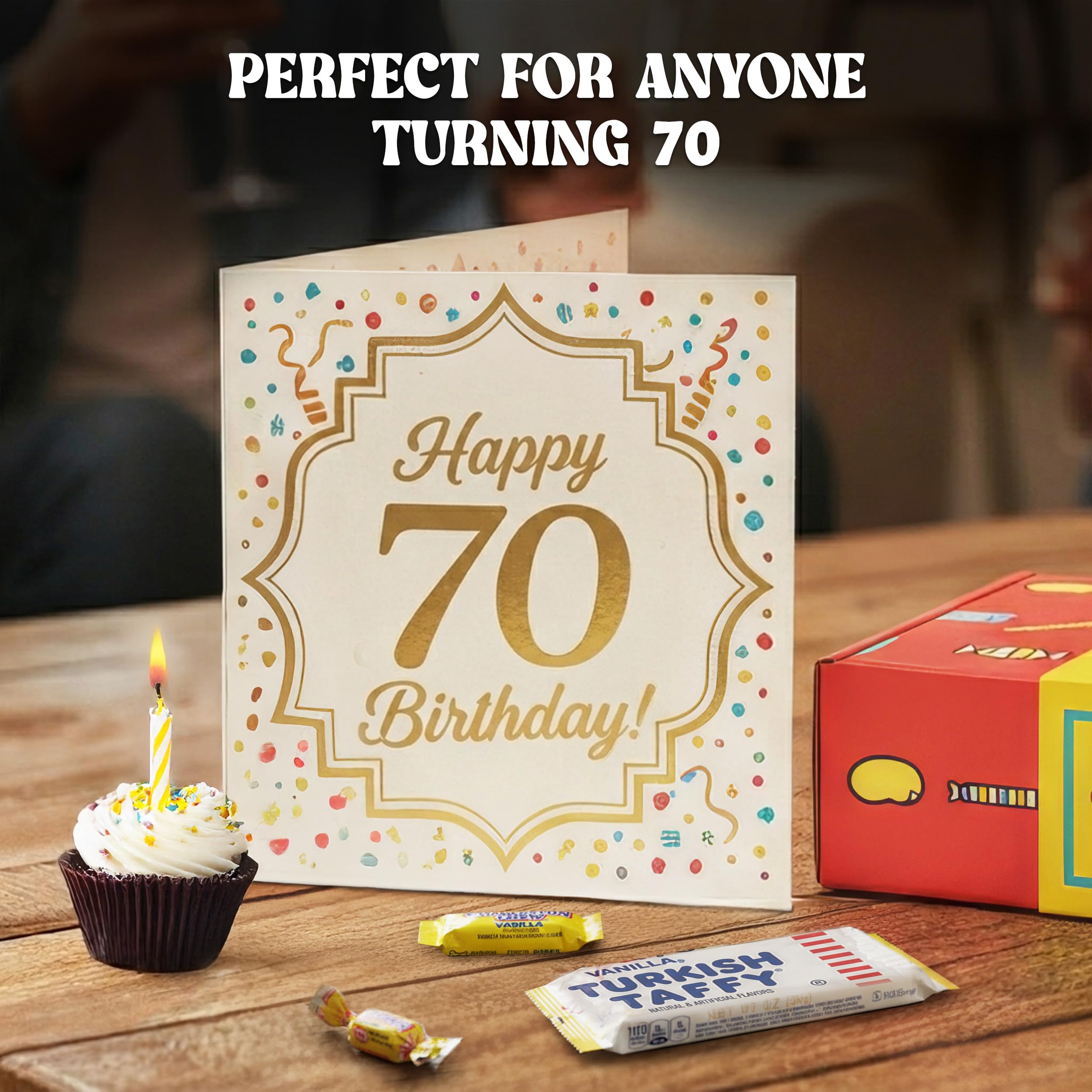 RETRO CANDY YUM open box displaying 30 assorted retro candies for easy sharing