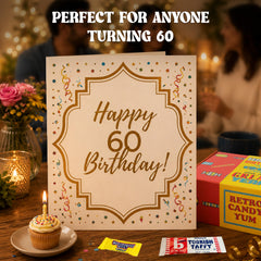 RETRO CANDY YUM open box display of 30 candies for memorable party presentation