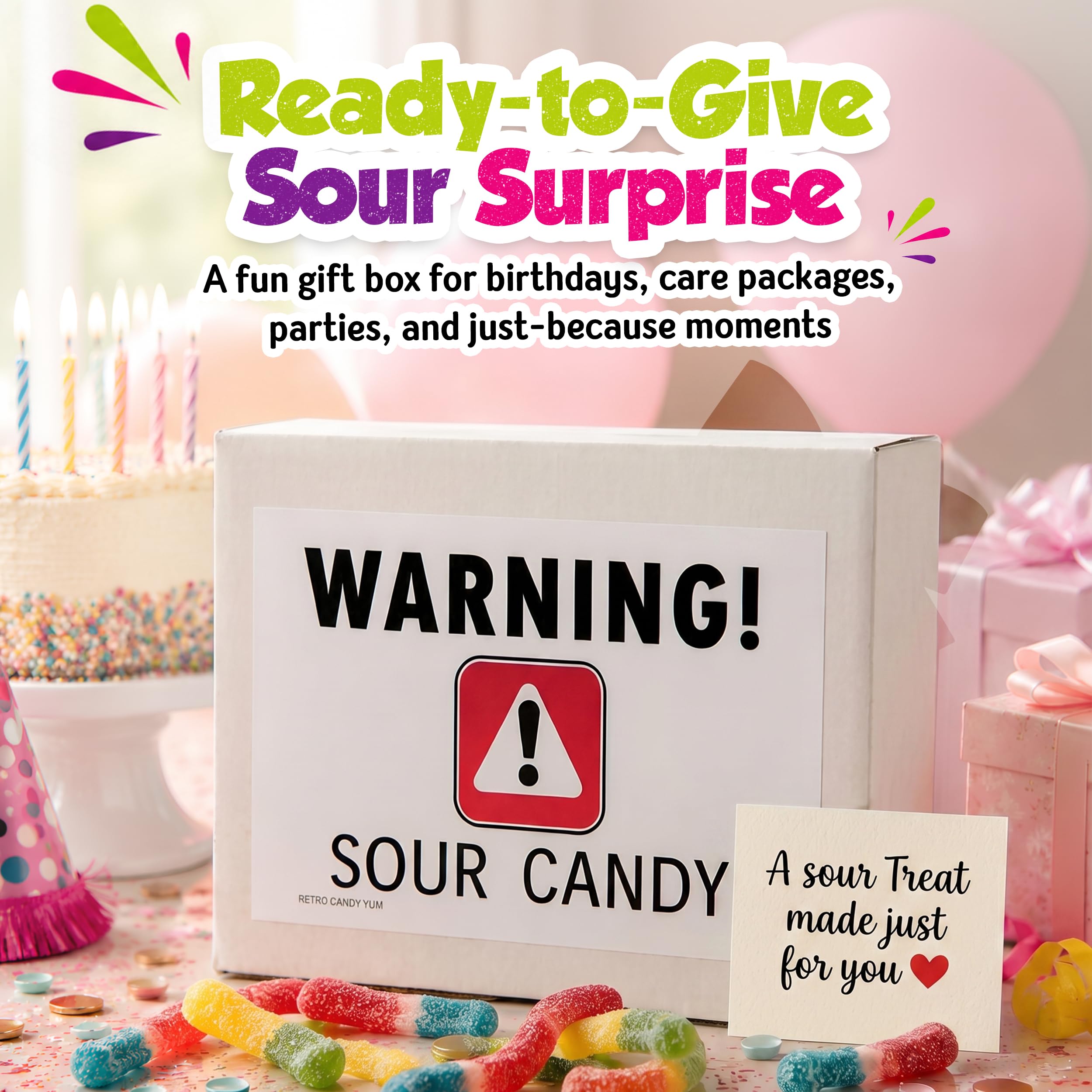 RETRO CANDY YUM size comparison in hand conveying box dimensions and portability