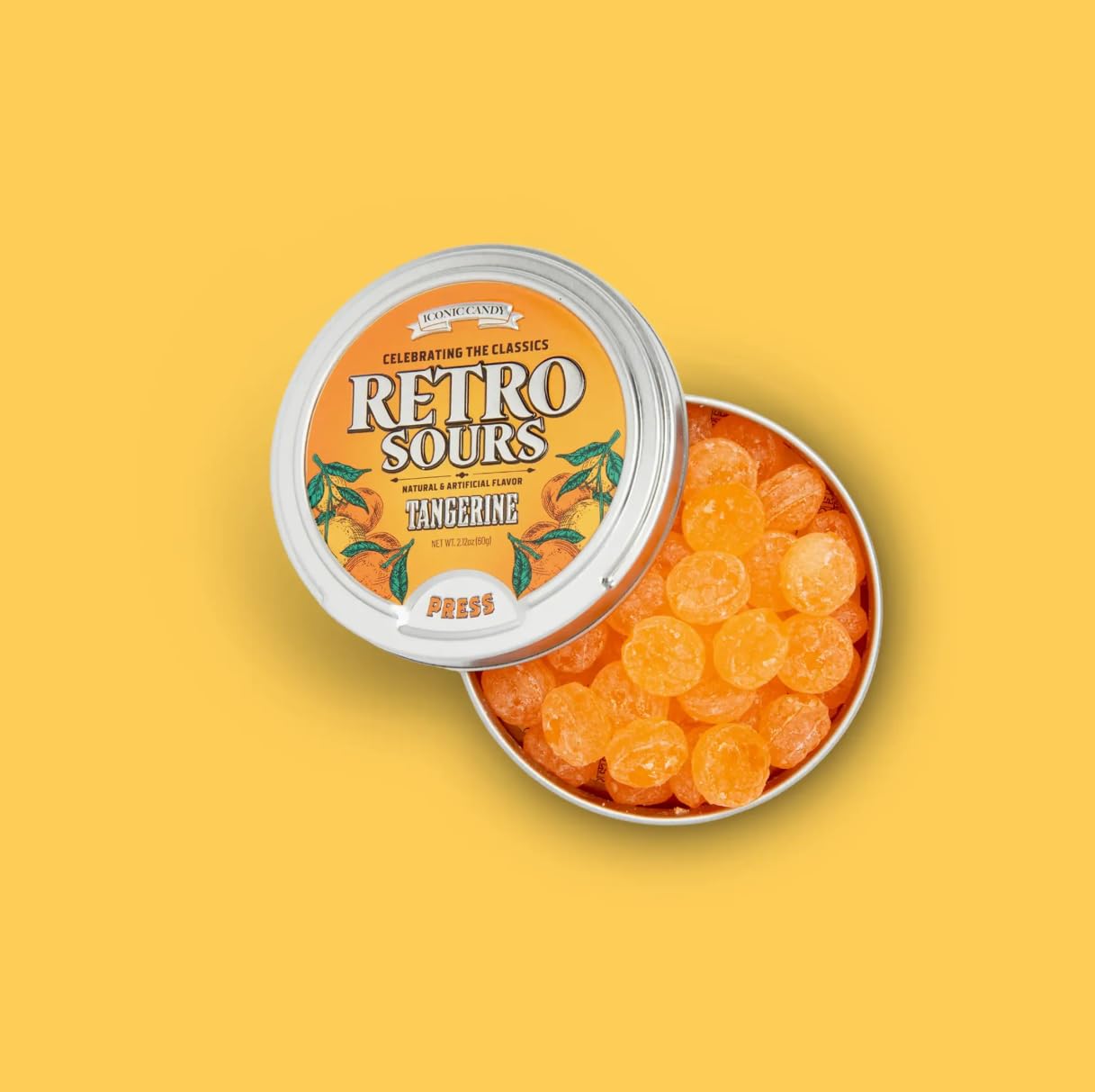Generic retro sour candy closeup showing candy texture and sour coating for flavor preview