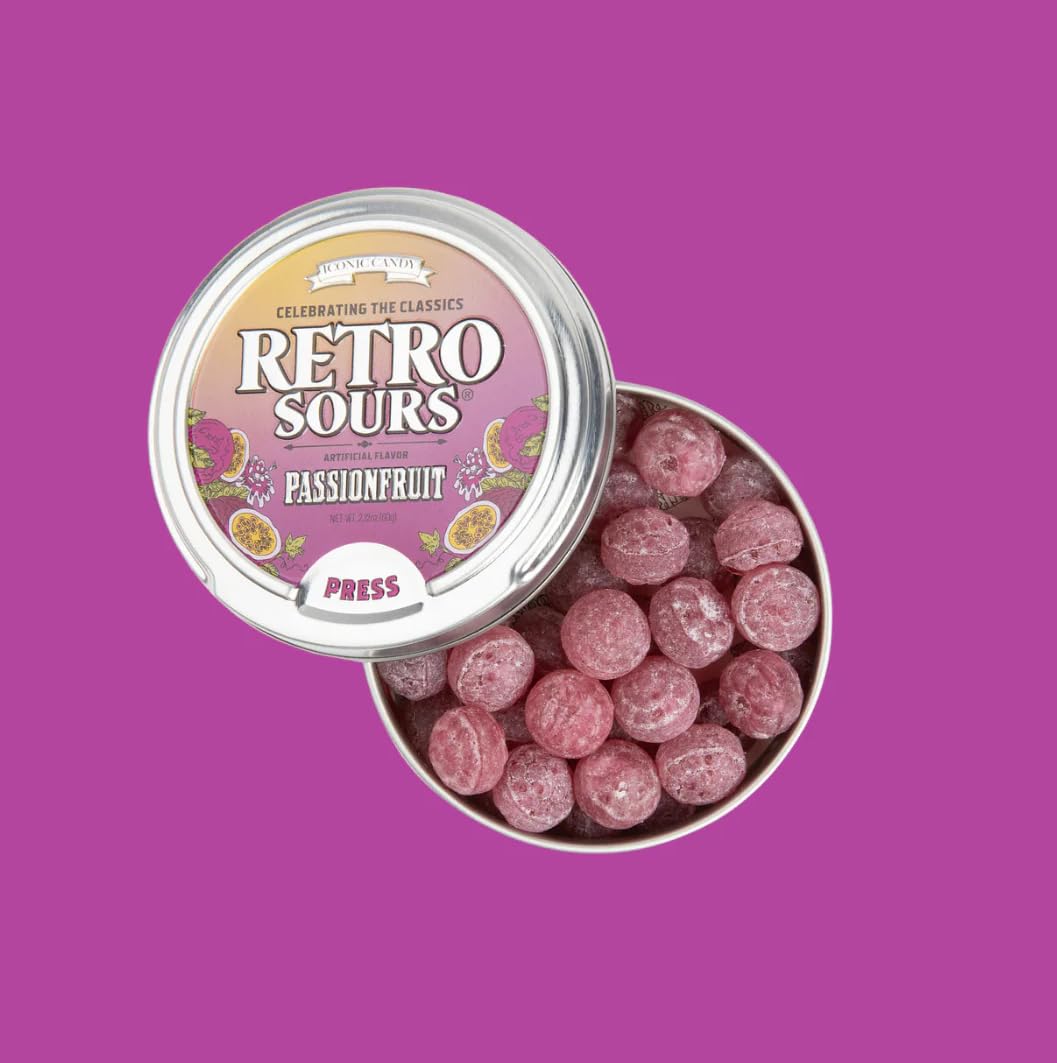 Generic retro sour candy on party table as favors enhancing festive presentation